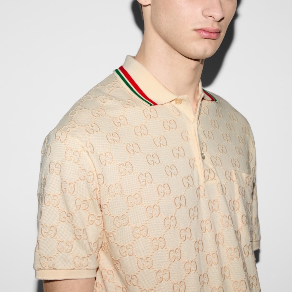 Gucci Men’s Polo Shirt with GG Monogram